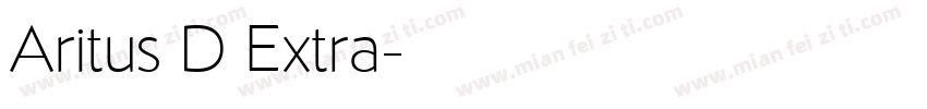 Aritus D Extra字体转换